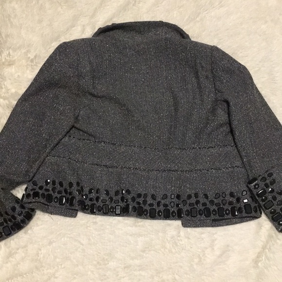 White House Black Market Tweed Jewel Jacket - Picture 6 of 6